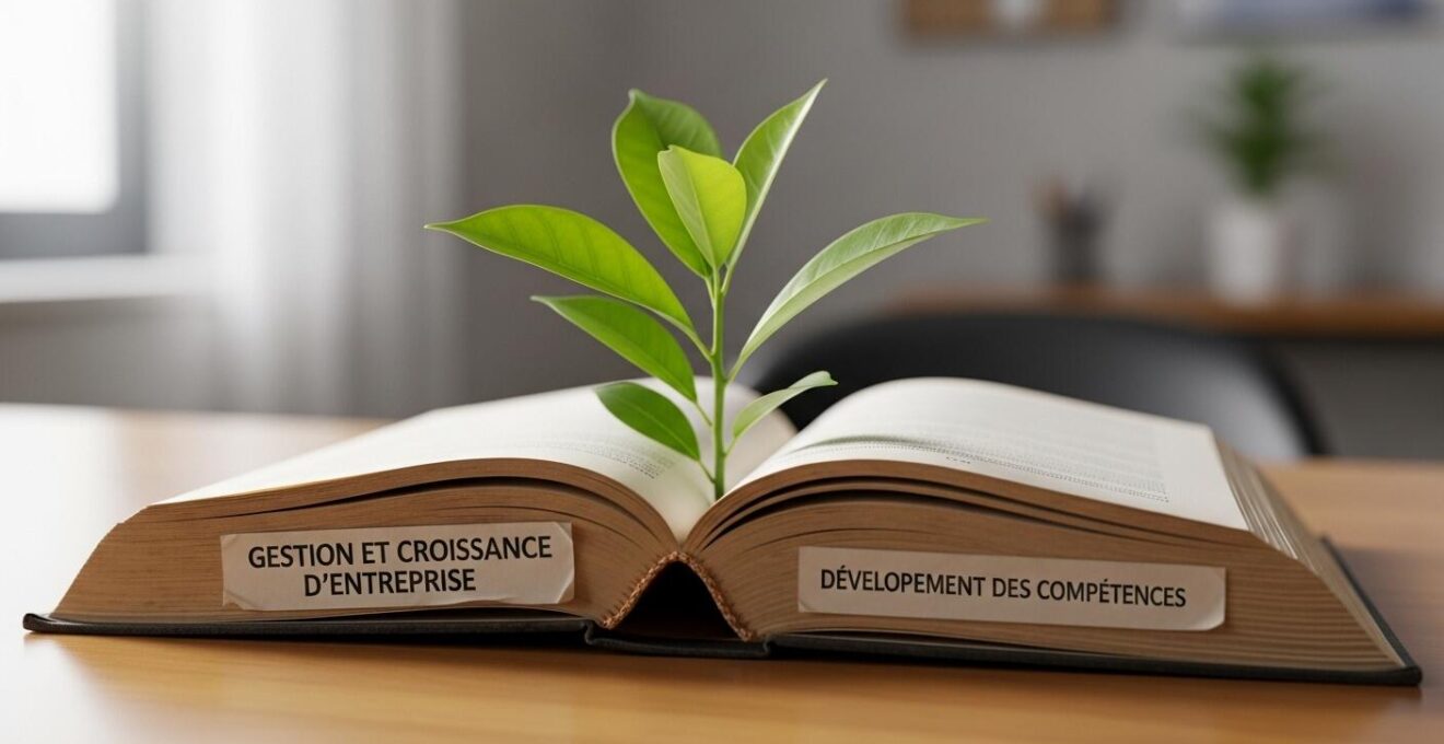 Illustration symbolique de l'évolution de carrière par la formation en PME