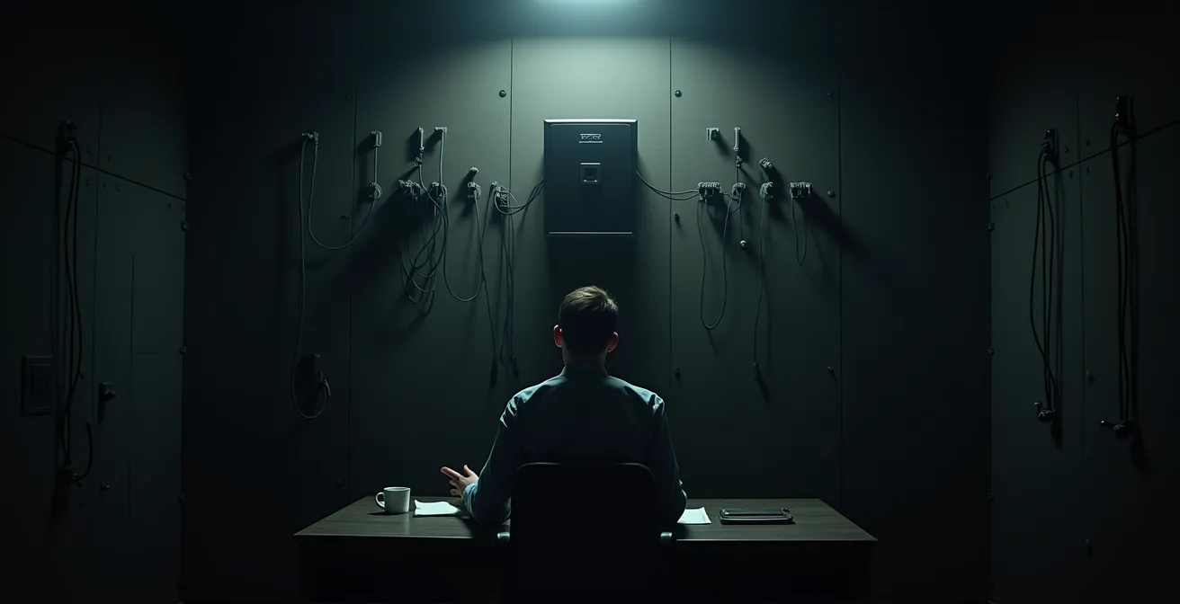 Illustration mettant en scène une entreprise dépendante d’un seul dirigeant, symbole de fragilité patrimoniale