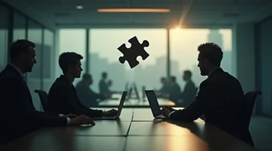 Symbole visuel illustrant la perte de compétences dans une entreprise