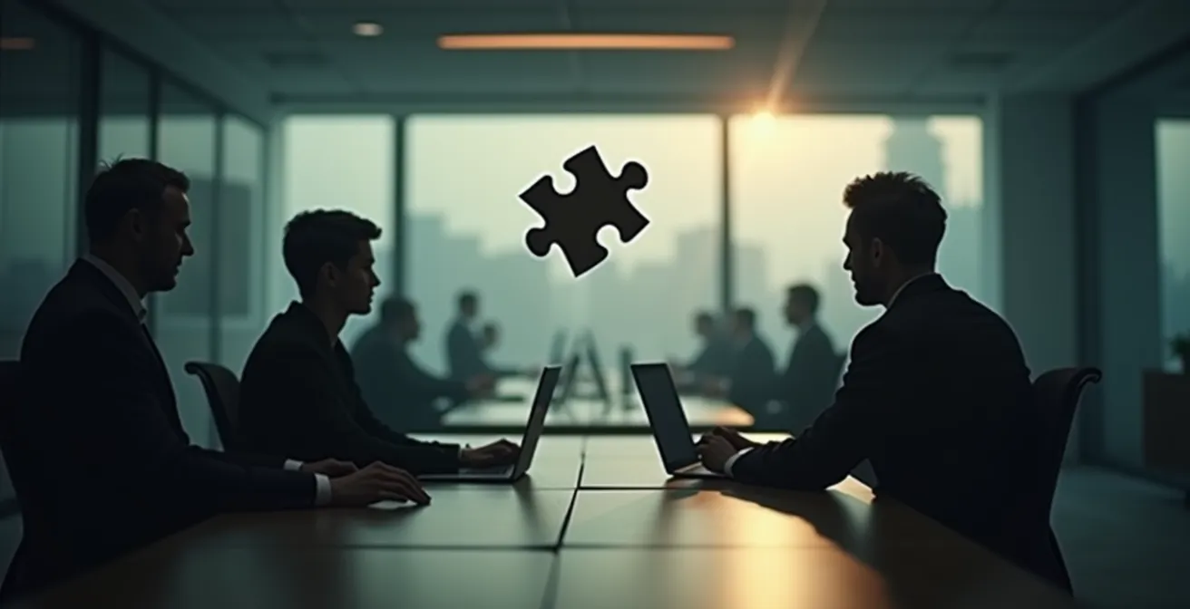 Symbole visuel illustrant la perte de compétences dans une entreprise