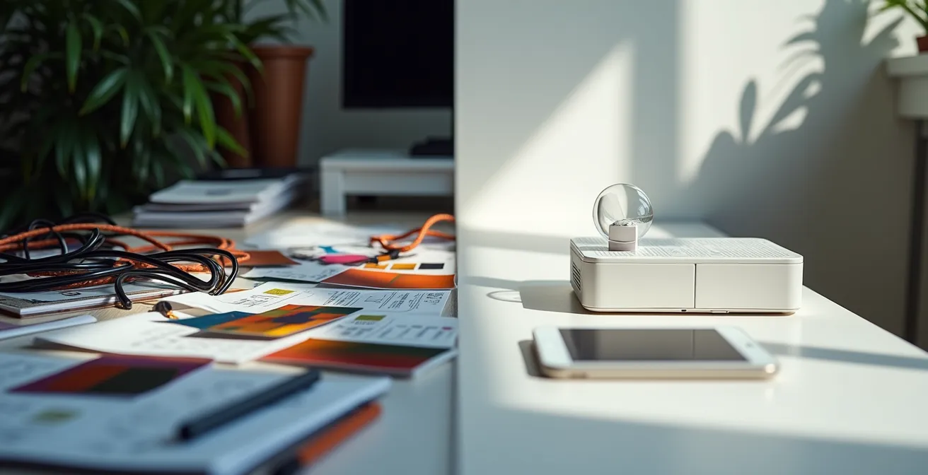 Comparaison visuelle entre un design e-commerce optimal et un design avec erreurs courantes