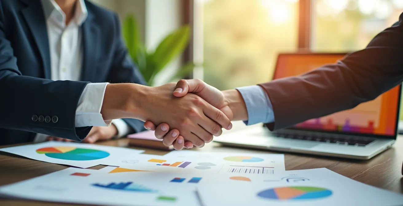 Documents d'accueil d'un nouveau salarié organisés sur un bureau