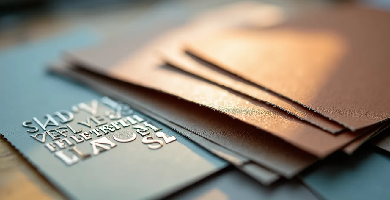 Palette de couleurs professionnelles et échantillons typographiques disposés sur une surface de travail