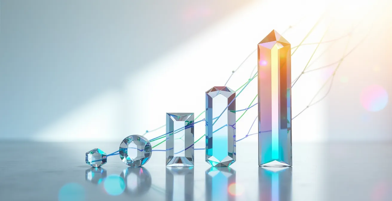 Composition symbolique avec métaphore visuelle de la croissance et de la connexion